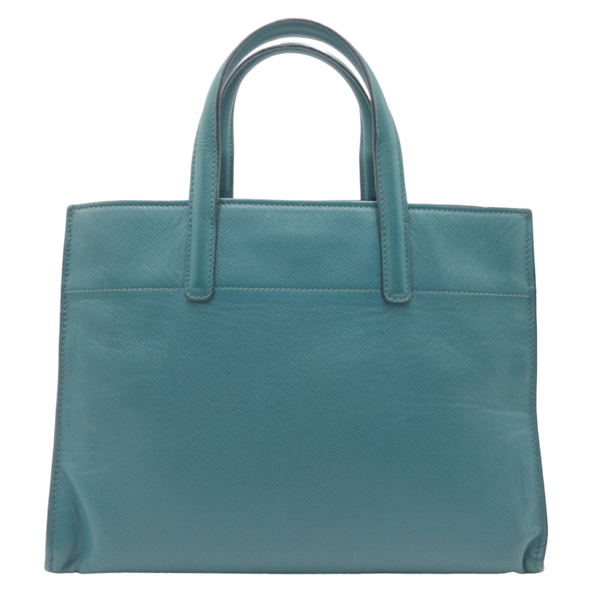 Tote Bag Goldmetal Safiano Leather Green