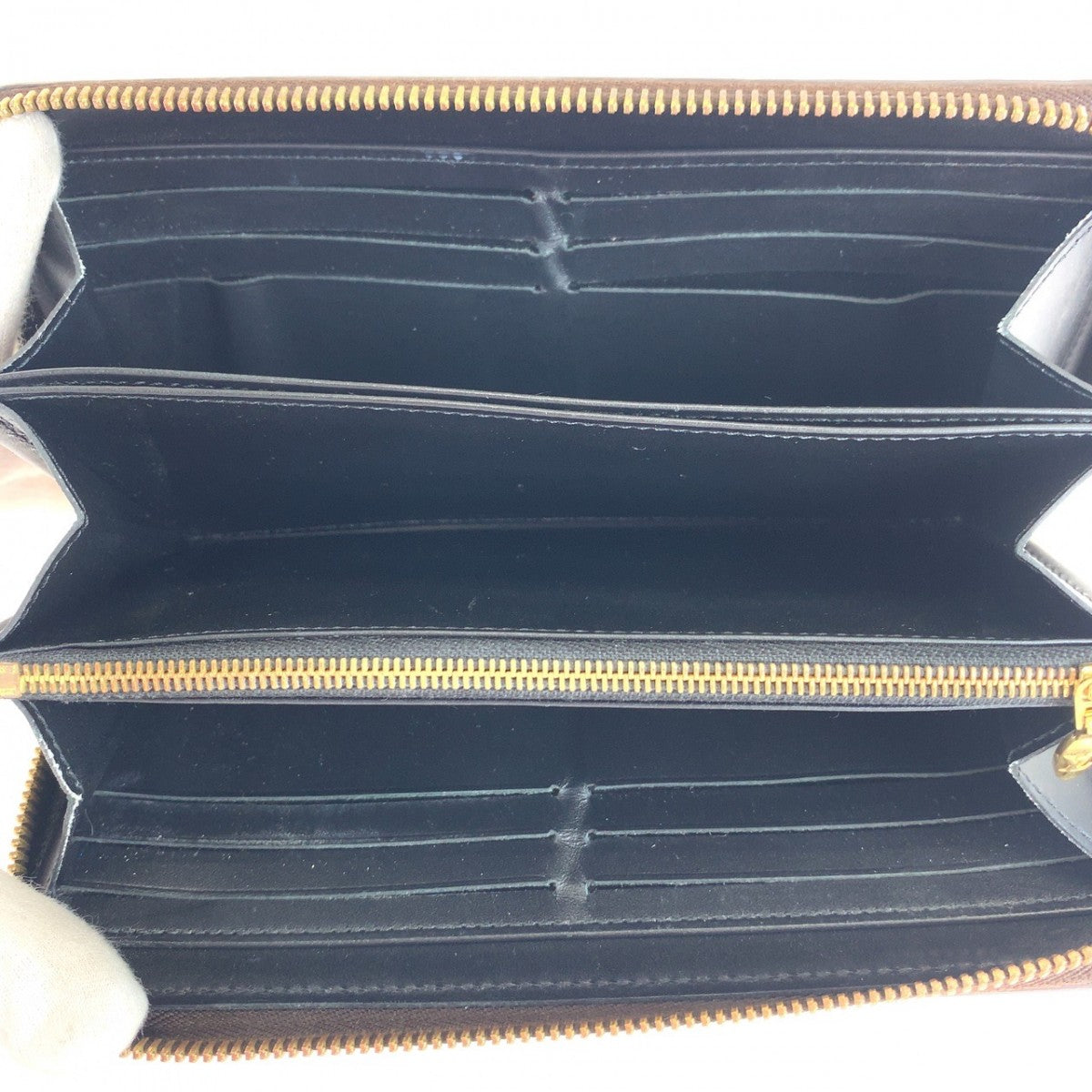 Louis Vuitton Long Purse M52746 Monogram Canvas Brown Gold Wallet Case