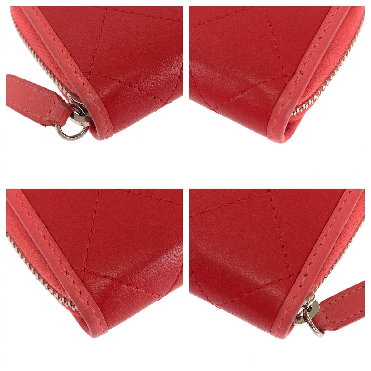 Chanel Coin lambskin Matrasse COCO Mark Red Handbag