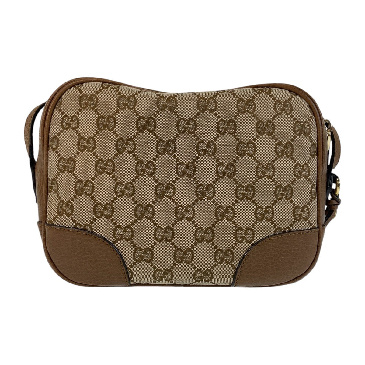 Gucci GG Metal Canvas Brown Gold Shoulder Bag