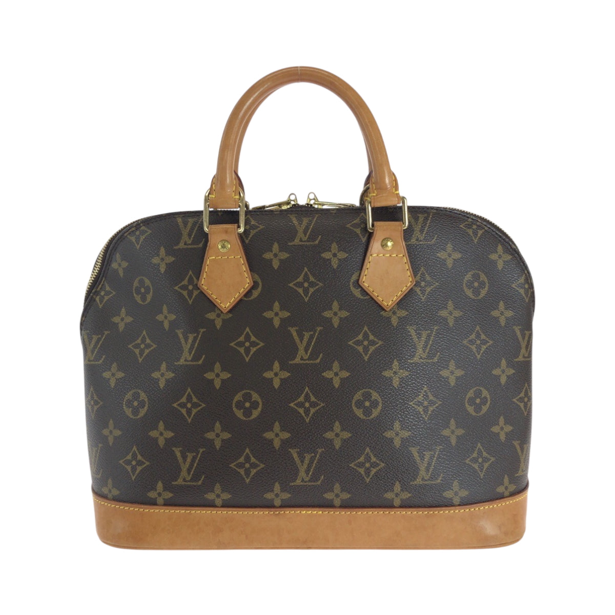 Louis Vuitton M51130 PVC Monogram Brown Gold Handbag