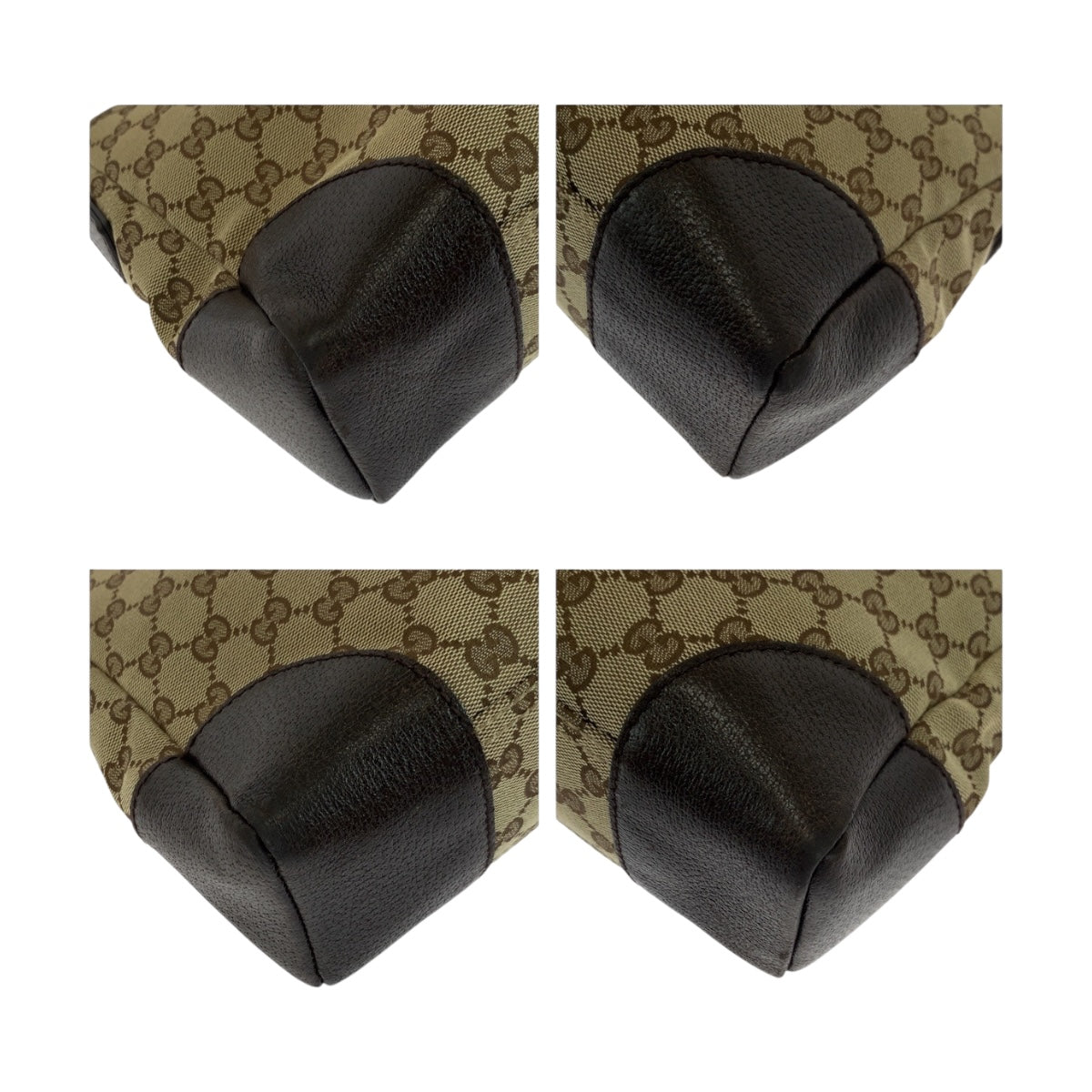 Gucci GG SilverMetal Canvas Brown Beige Shoulder Bag 3