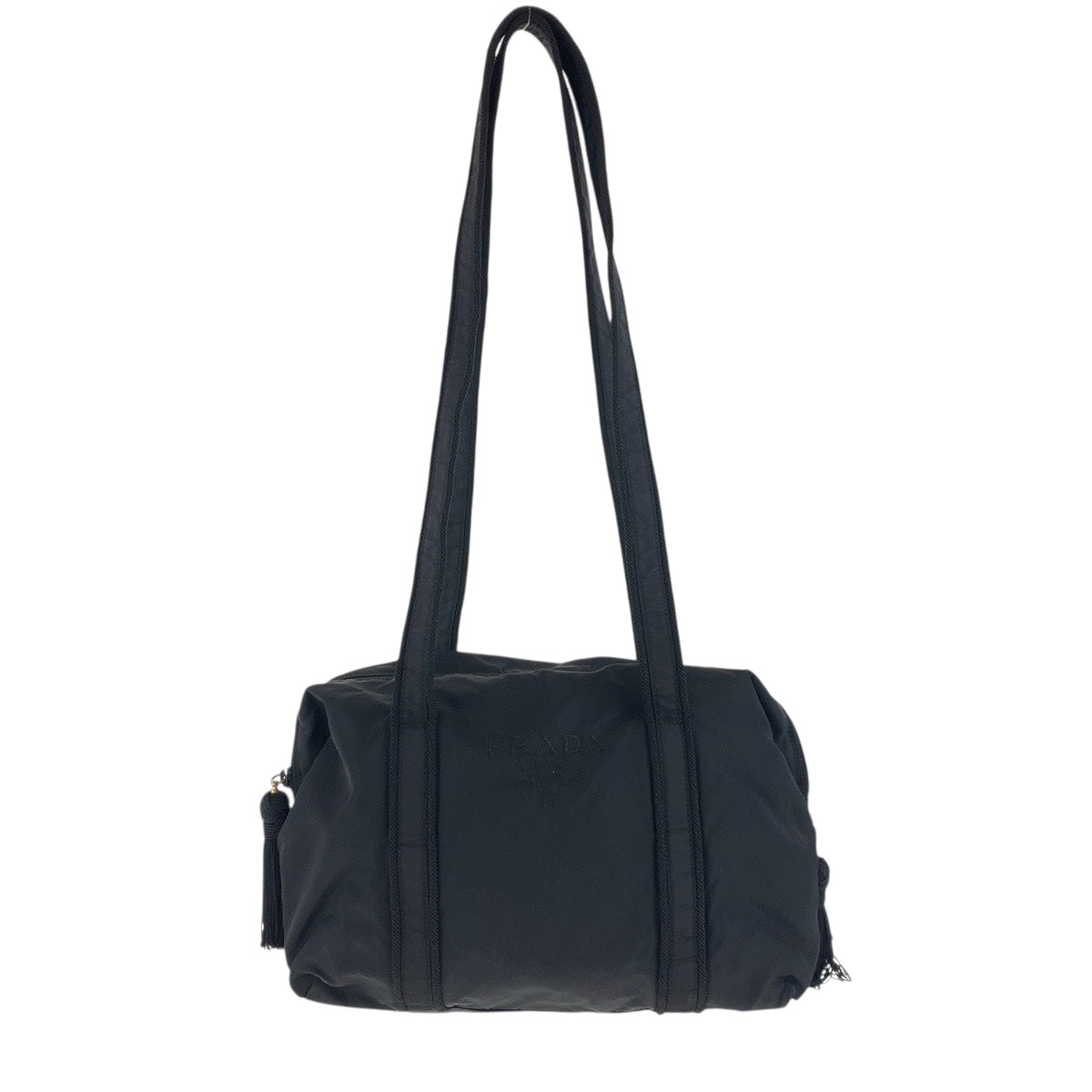 Shoulder Bag Silvermetal Test Logo Nylon Black