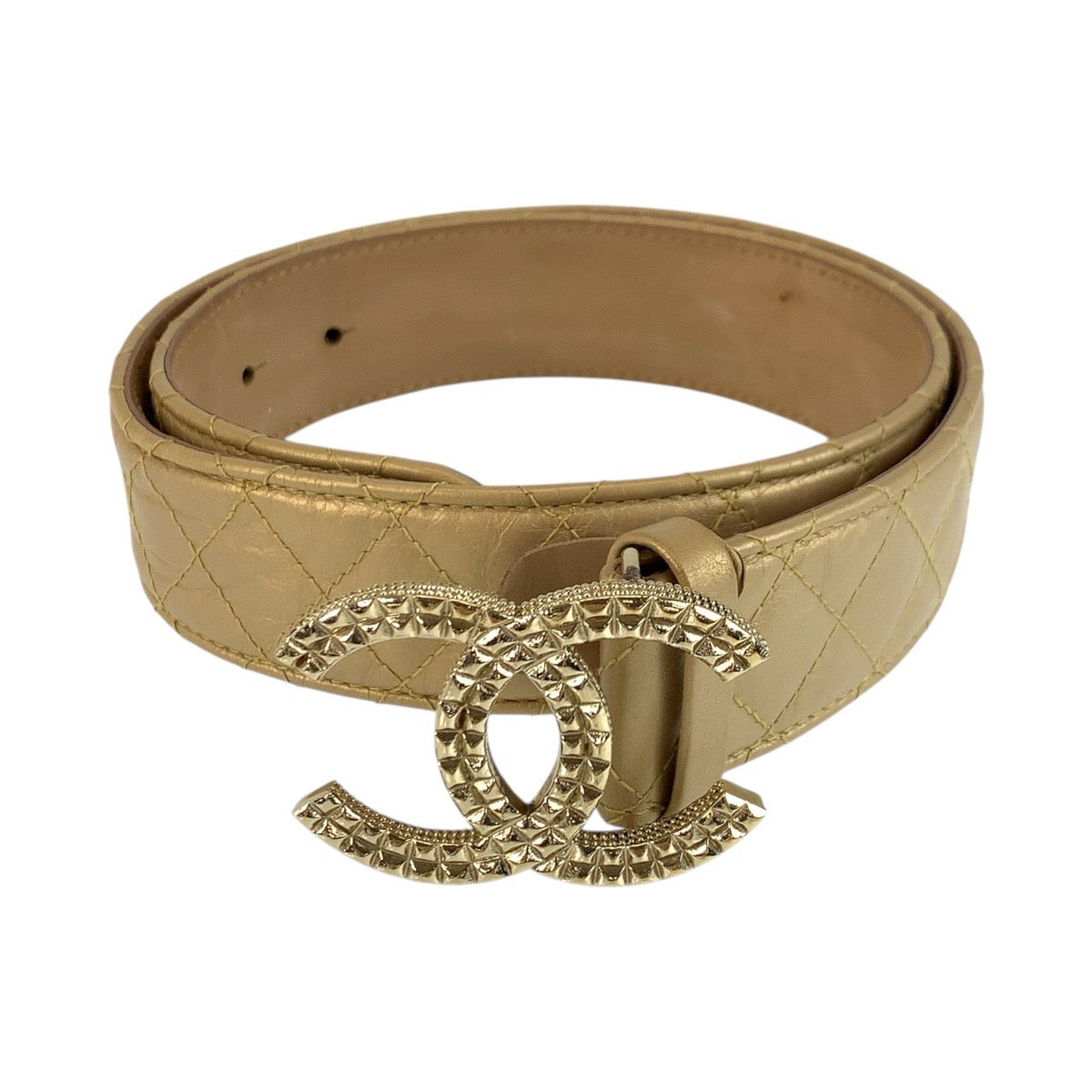 Coco Mark Leather Belt Polished
