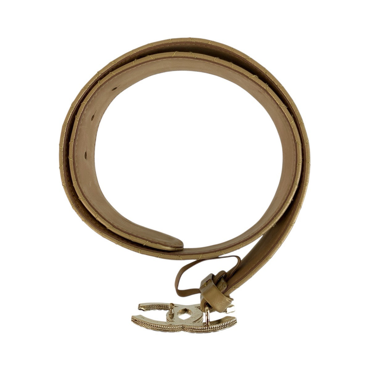 Coco Mark Leather Belt Polished