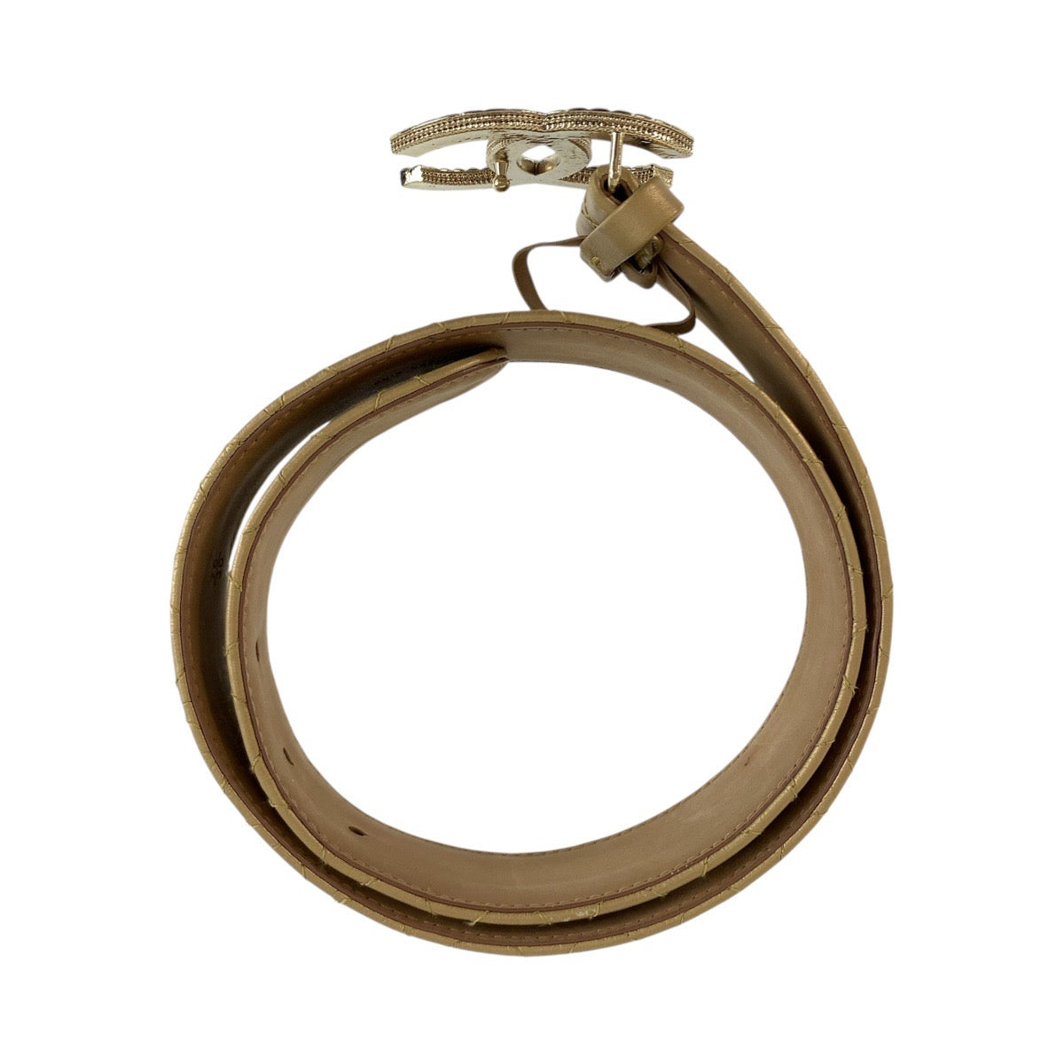 Coco Mark Leather Belt Polished