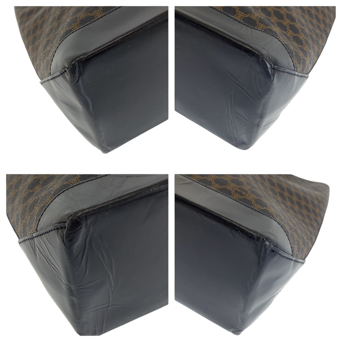 Tote Bag Pvc Metal Macadam Brown Gold