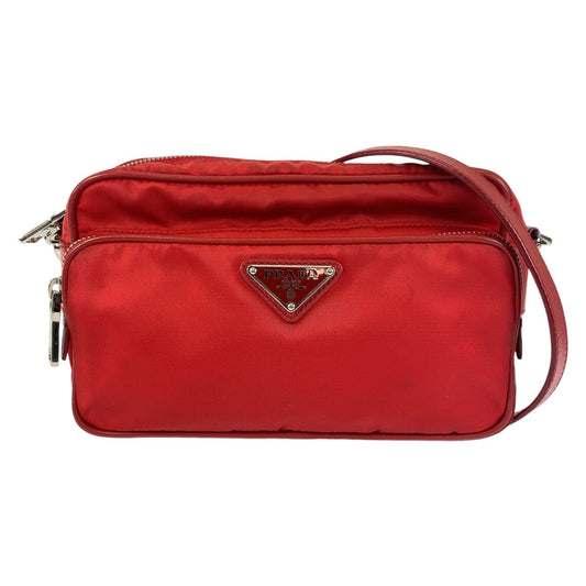 Prada Tessuto Shoulder Bag Leather Nylon Saffiano 2