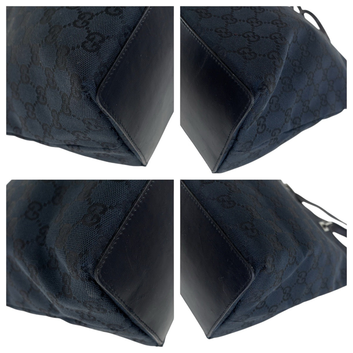 Gucci 2Way Bag Leather Canvas Travel Bag Bag 21