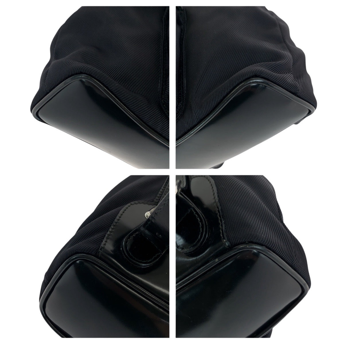 Gucci Backpack 003 SilverMetal Bamboo Leather Black