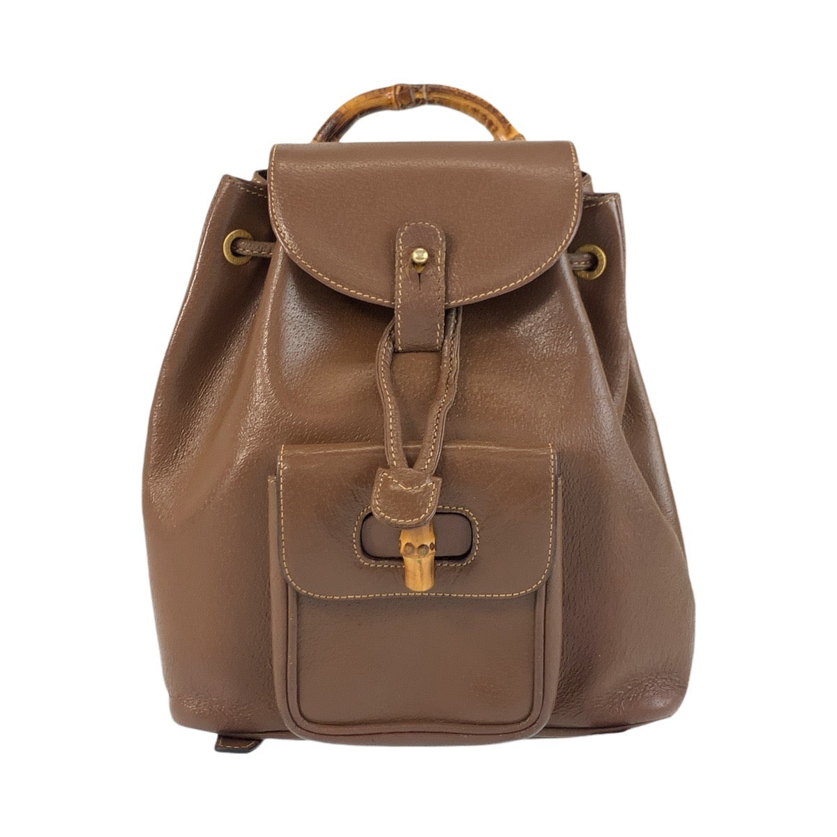 Gucci Bamboo Backpack Leather Backpack 7