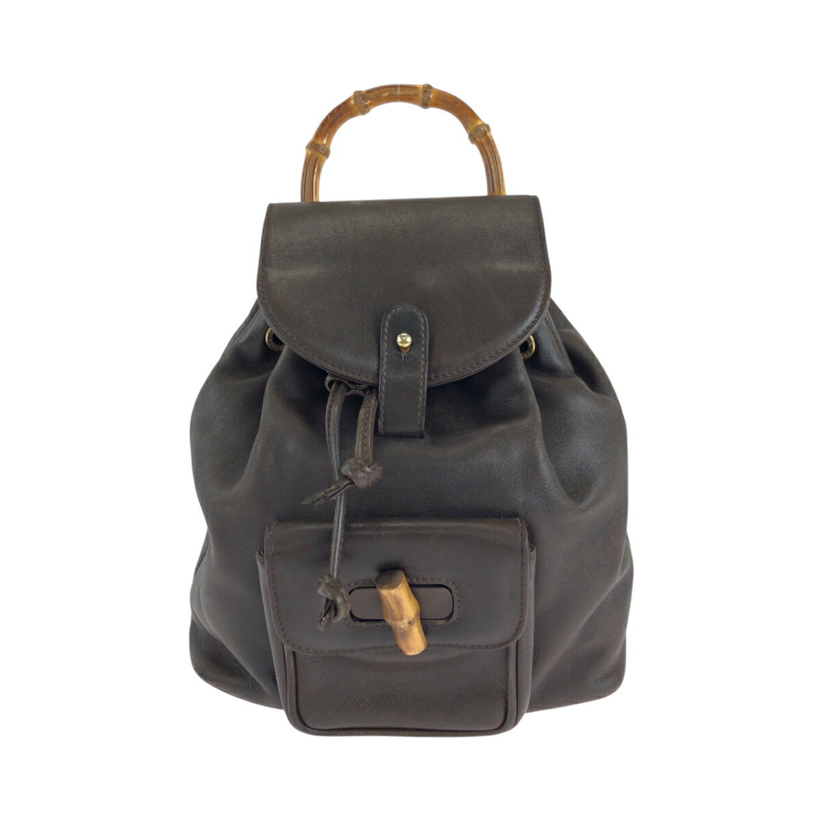 Gucci Bamboo Backpack Leather Backpack 14