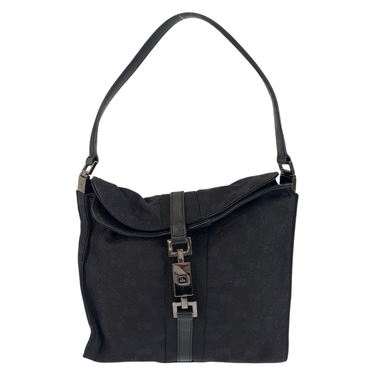 Gucci Jackie Shoulder Bag Leather Canvas 4