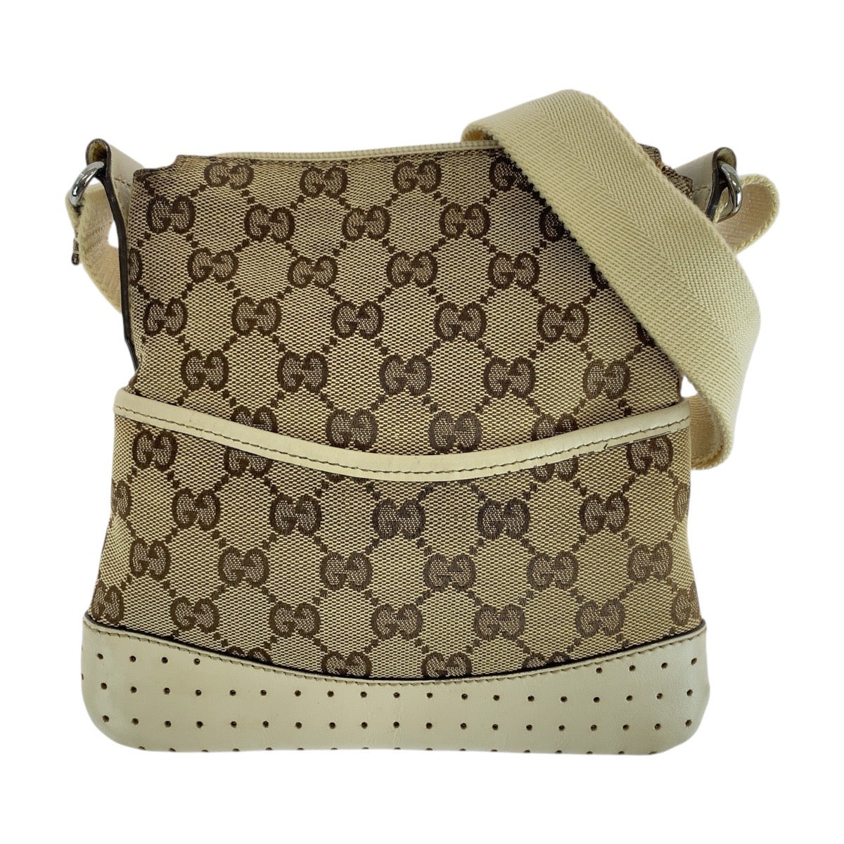 Gucci Shoulder Bag Leather Canvas Bag 14
