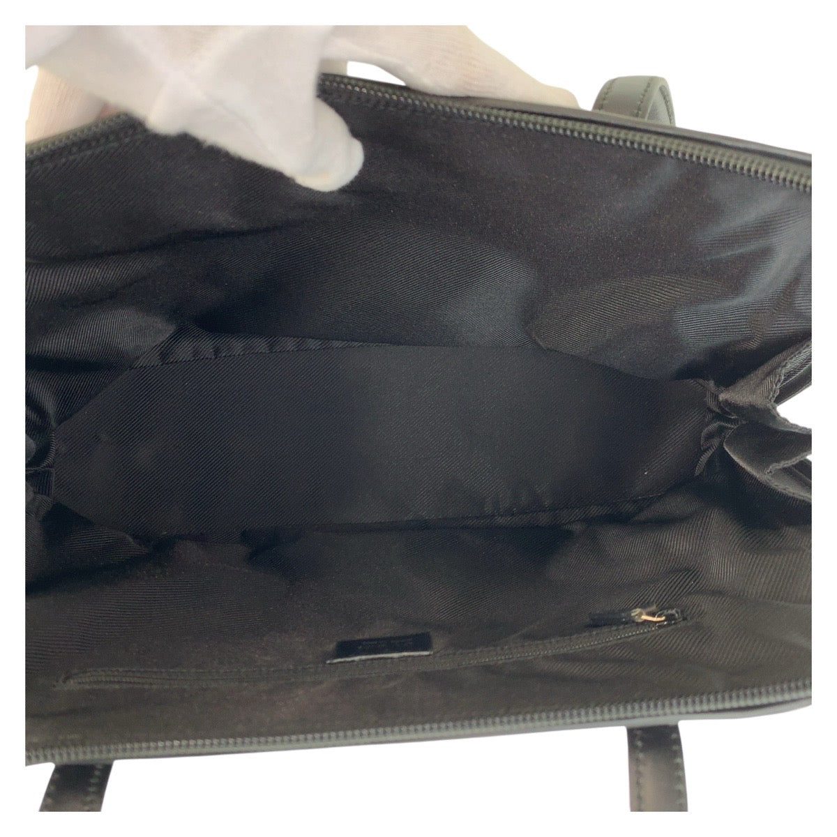 Gucci 002 GG GoldMetal Canvas Black Tote Bag