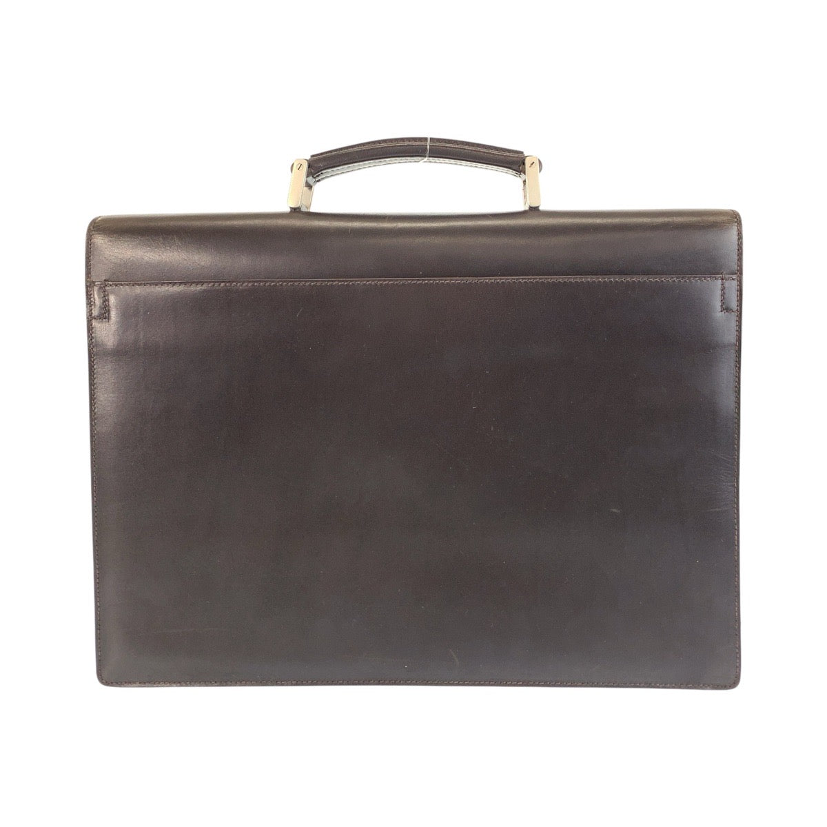 Business Bag Metal Leather Brown Travel Bag