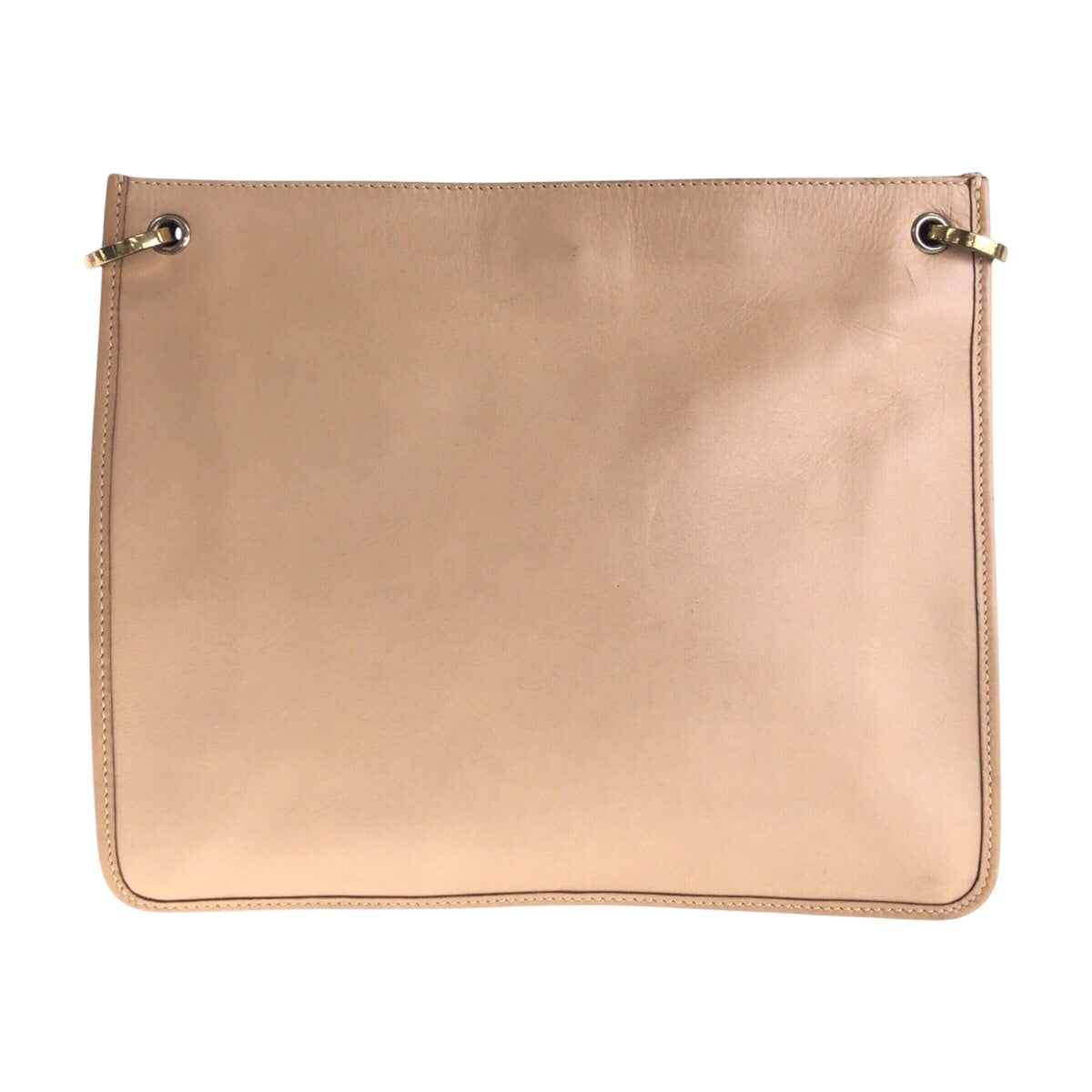 Gucci Metal Leather Beige Gold Shoulder Bag