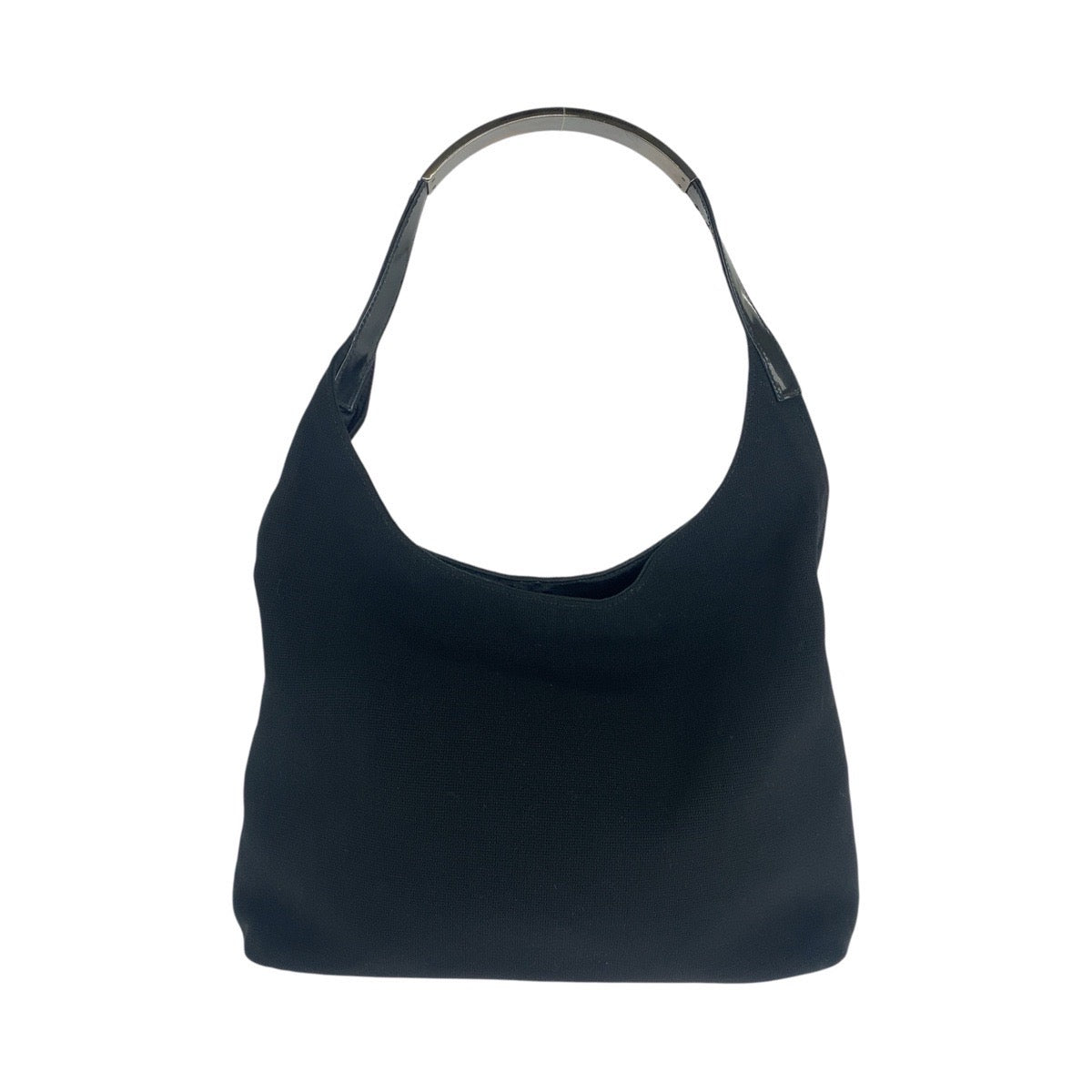 Gucci 001 SilverMetal Canvas Black Shoulder Bag