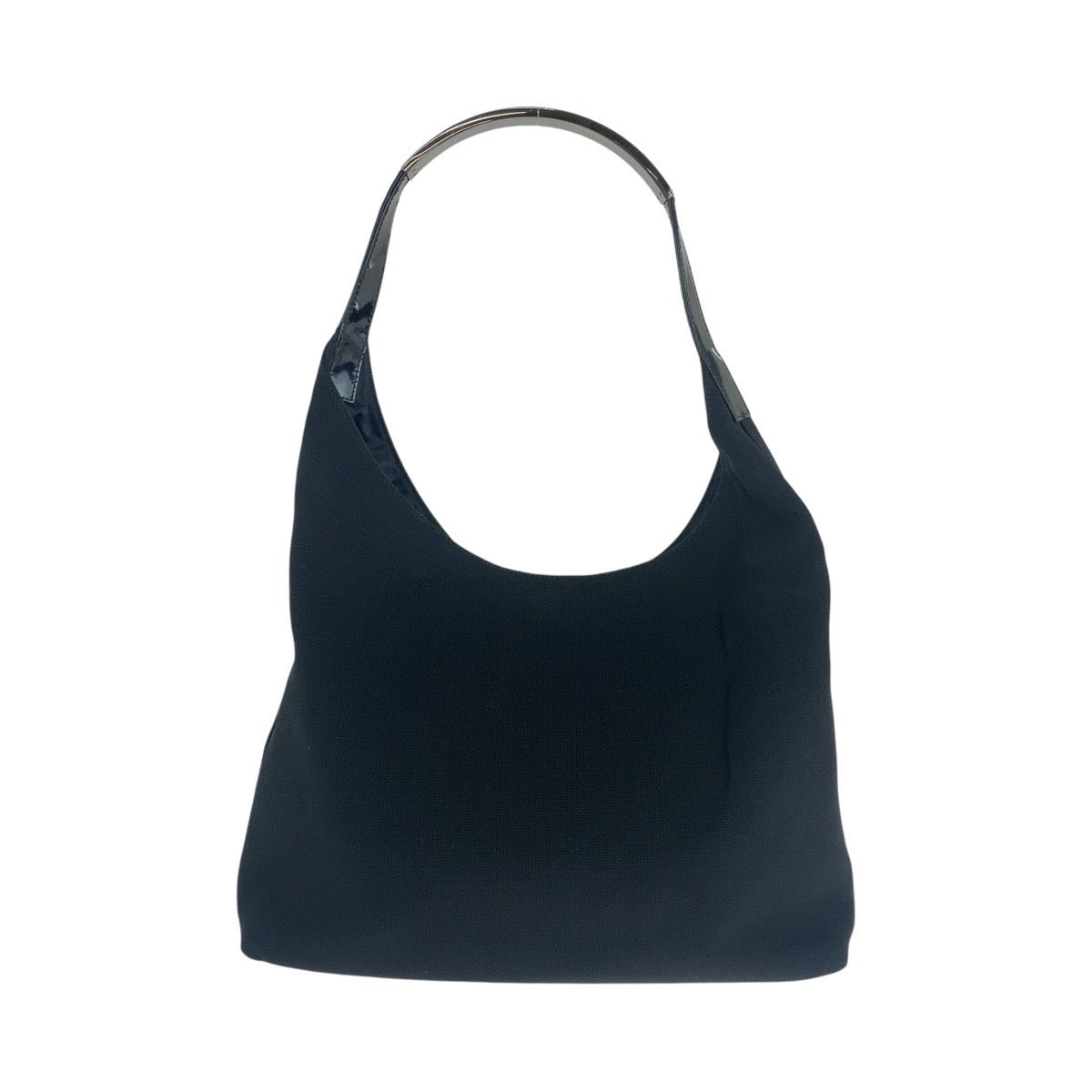 Gucci 001 SilverMetal Canvas Black Shoulder Bag