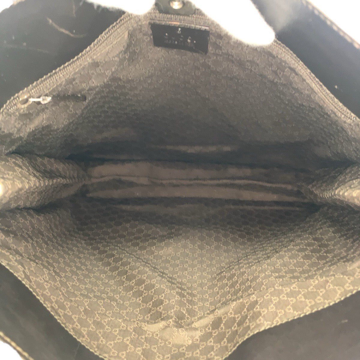 Gucci 001 Sherry line Canvas Beige Shoulder Bag