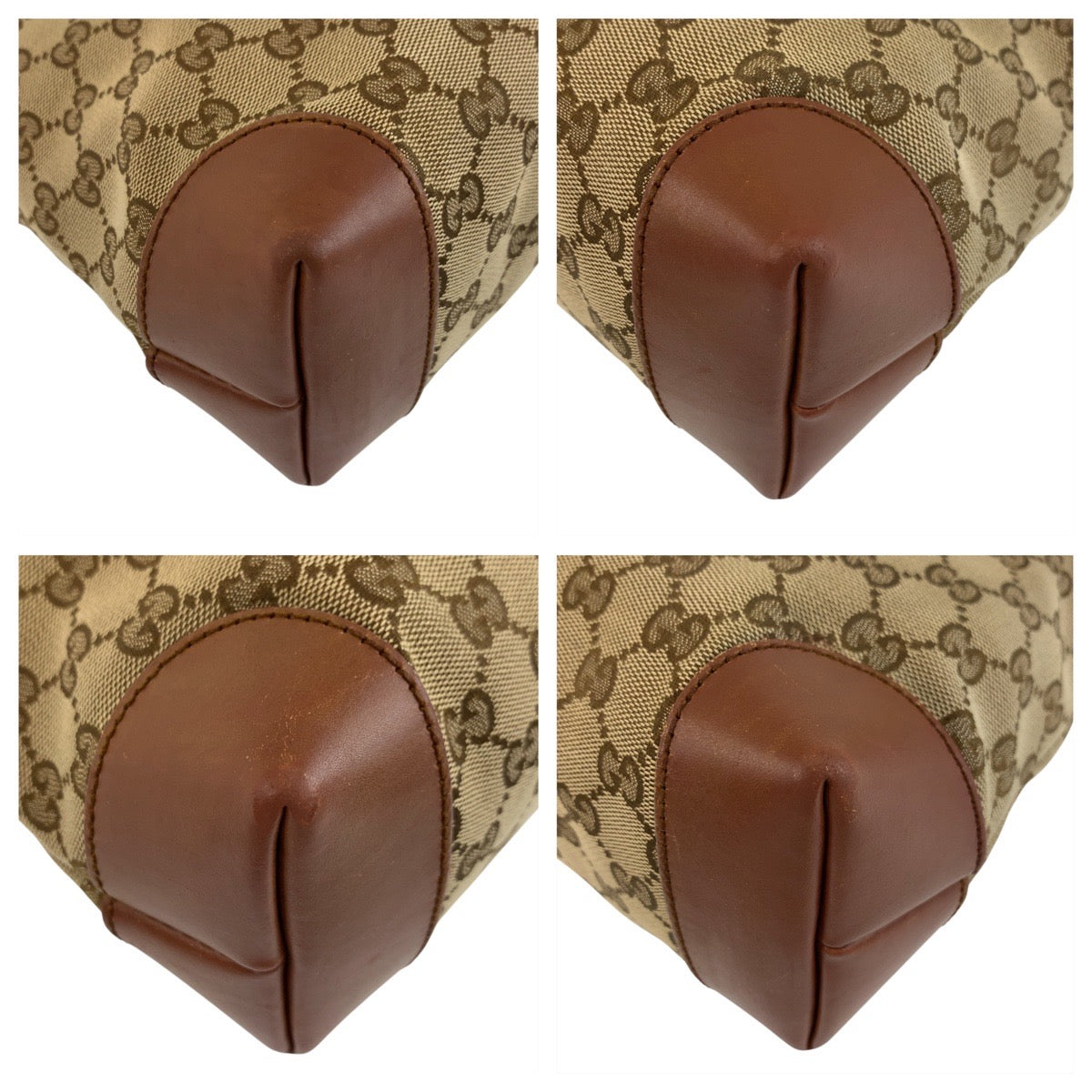Gucci GG Canvas Brown Beige Shoulder Bag