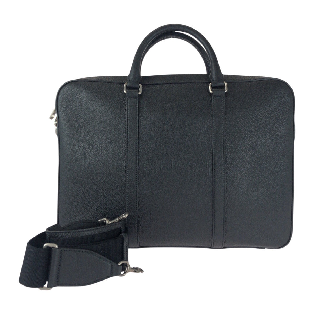 Gucci Business Leather Black Handbag