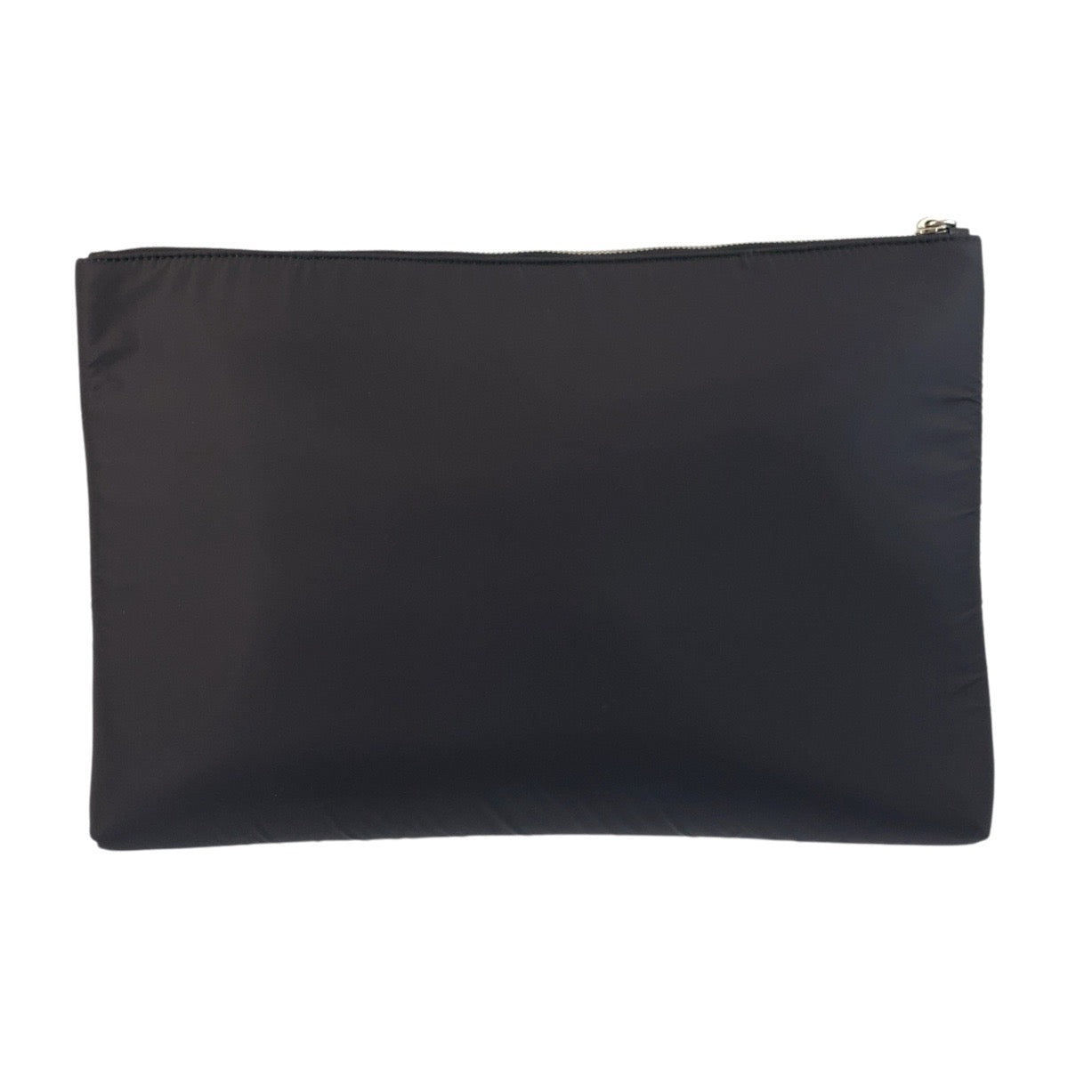 Clutch Bag Silvermetal Test Triangle With Logo Nylon Black