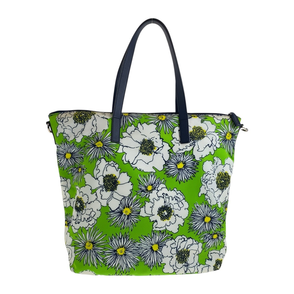 Tote Bag Multicolor Silvermetal Test Triangle With Nylon Green