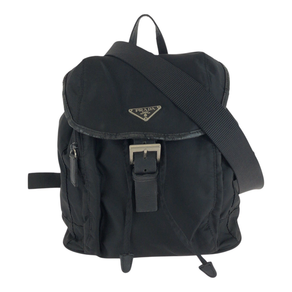 Backpack Silvermetal Test Handbag Nylon Black