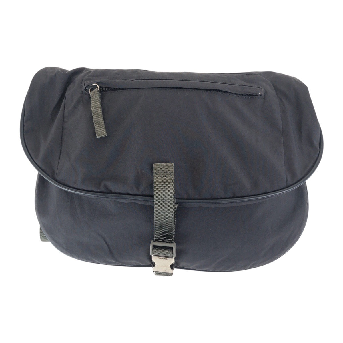 Shoulder Bag Gray Silvermetal Sports Nylon Black