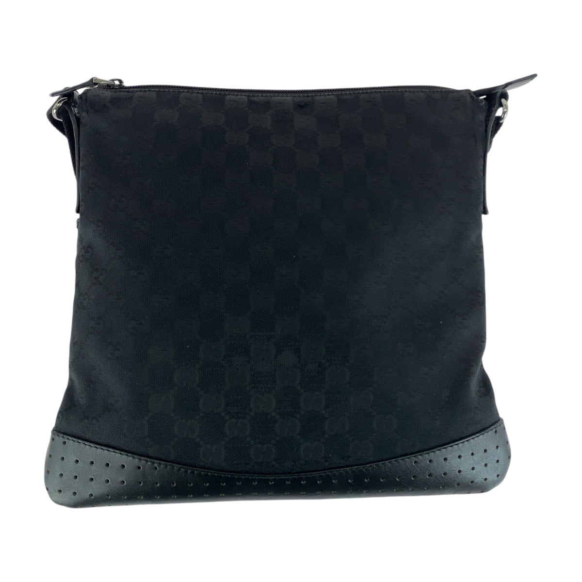 Gucci GG SilverMetal Canvas Black Shoulder Bag 4