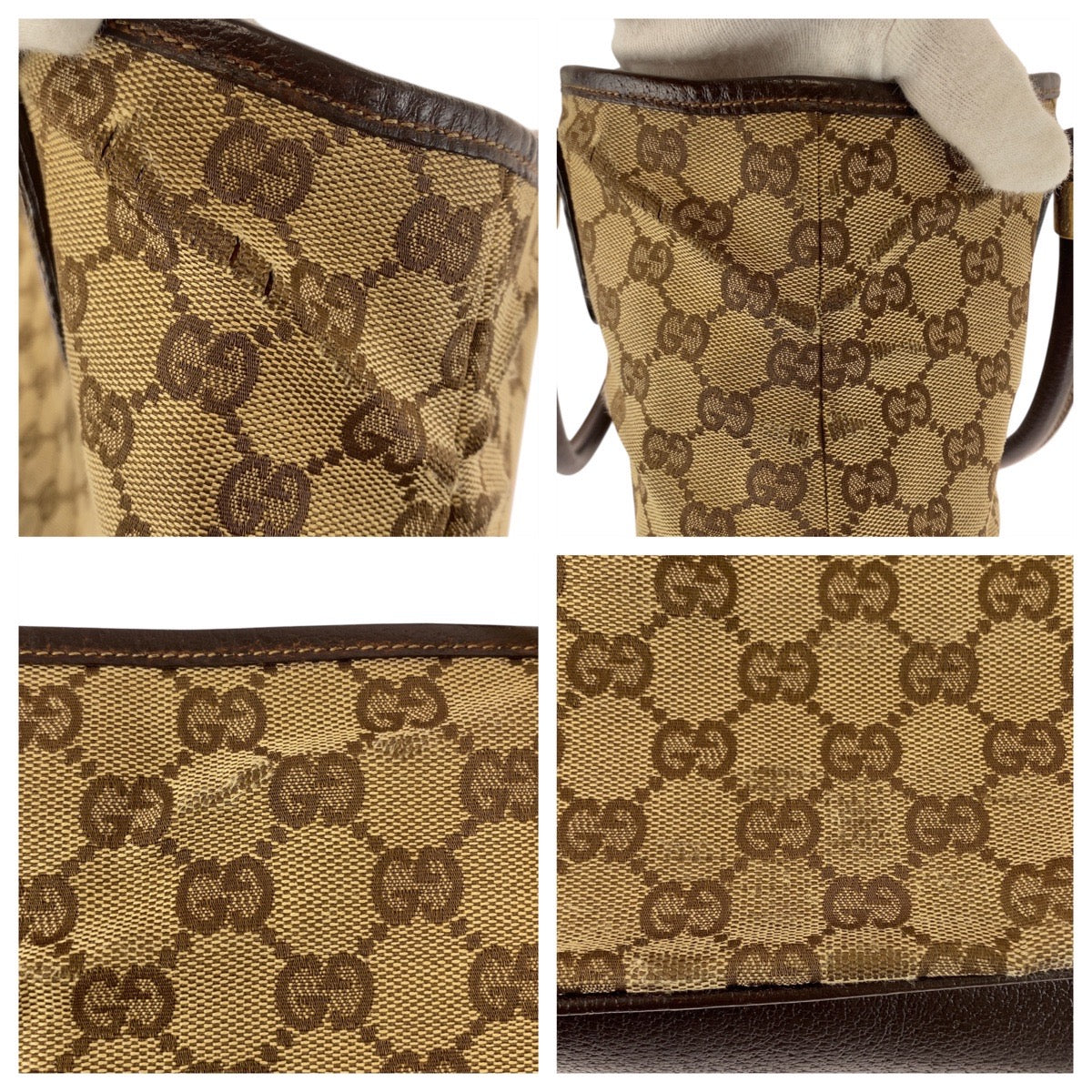Gucci 2Way Tote Bag Canvas Bag 11