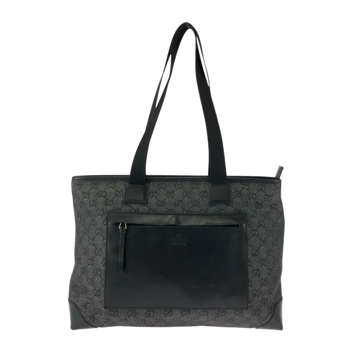 Gucci GG SilverMetal Canvas Black Handbag 2