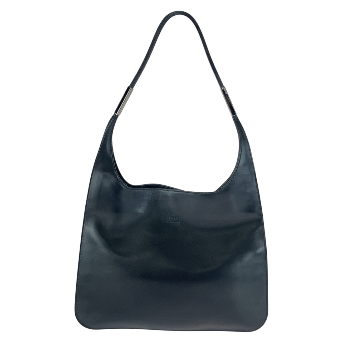 Gucci 001 SilverMetal Leather Black Shoulder Bag