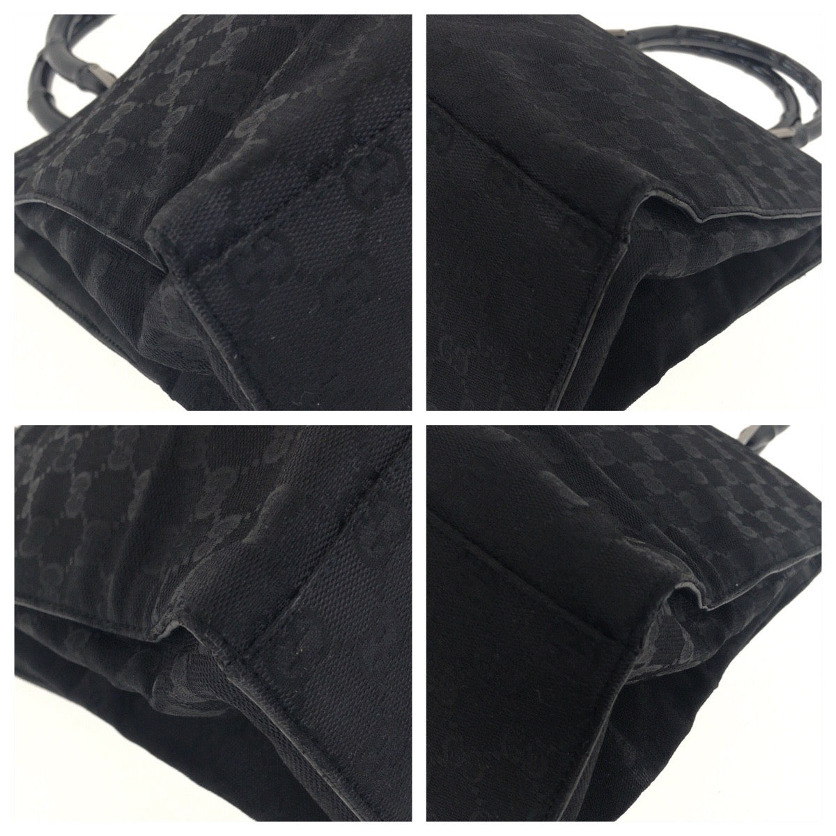 Gucci Bamboo Handbag Canvas Travel Bag