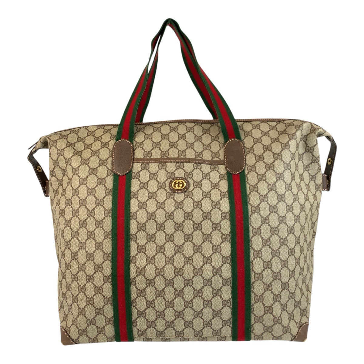 Gucci Supreme 2Way Boston Bag Canvas Travel Bag