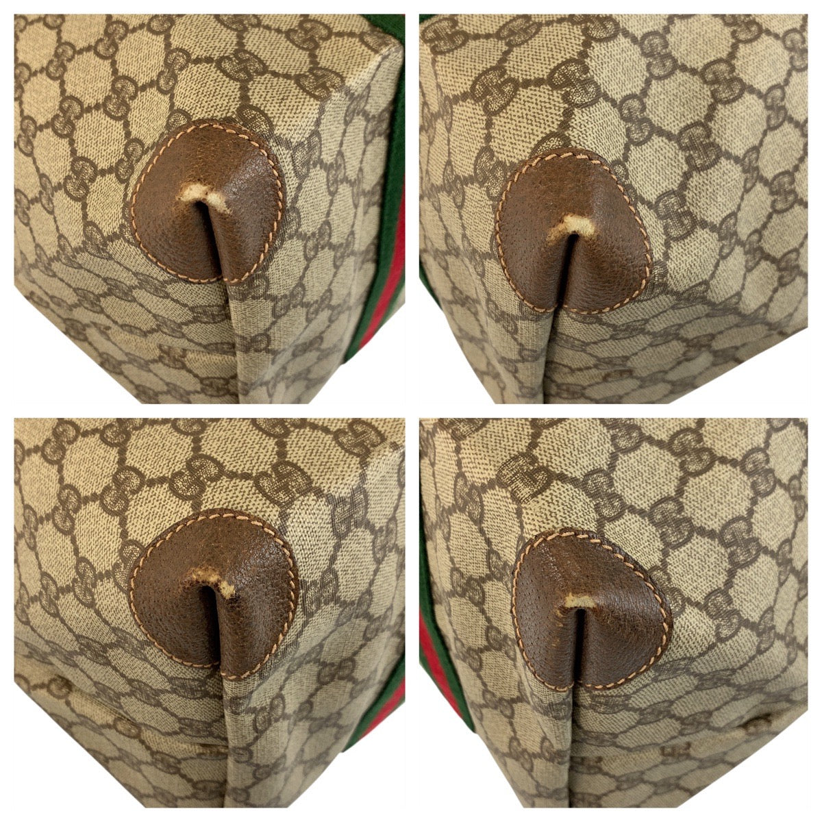 Gucci Supreme 2Way Boston Bag Canvas Travel Bag