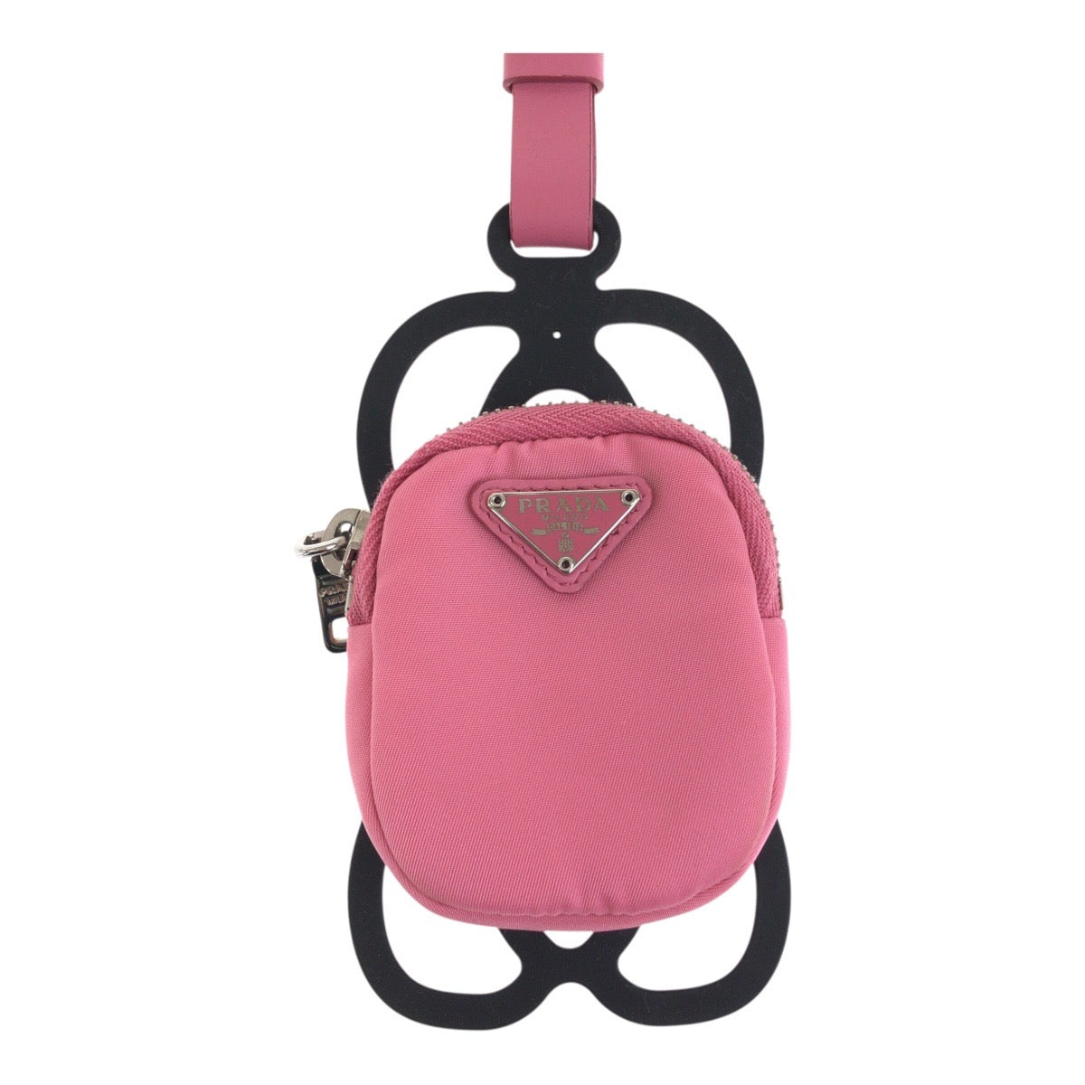 Pouch Test Triangle With Logo Handbag Nylon Pink Travel Bag