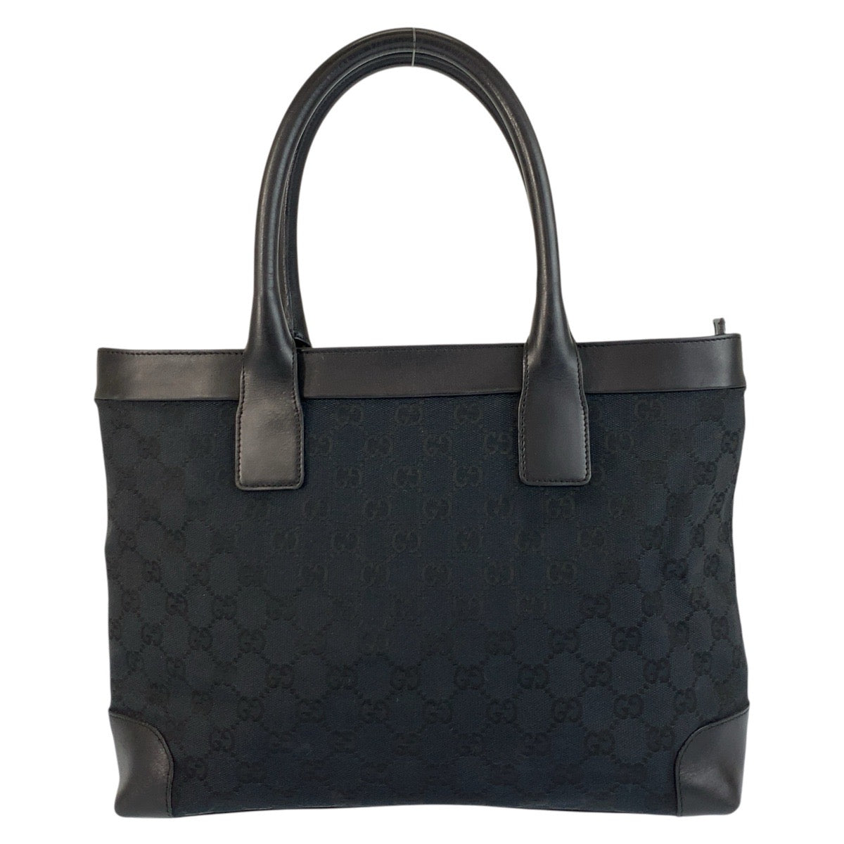 Gucci 002 GG Canvas Black Tote Bag