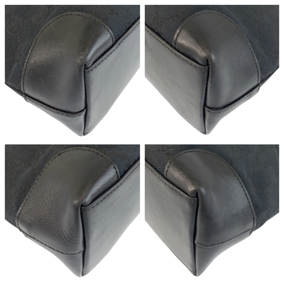 Gucci 002 GG Canvas Black Tote Bag