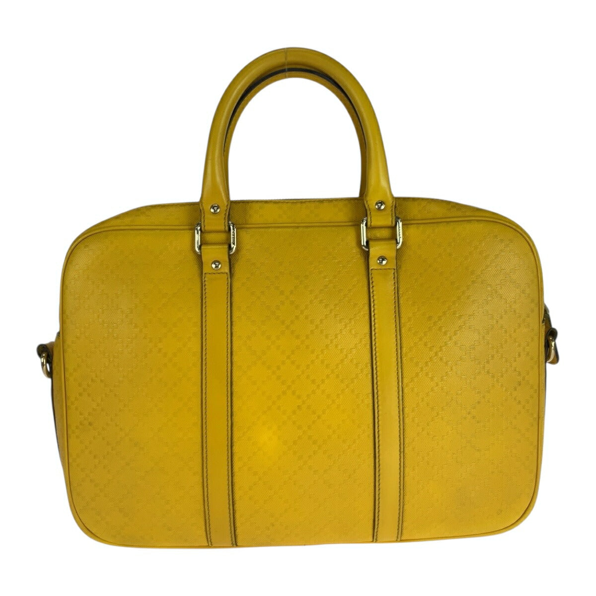 Gucci Diamante 2Way Briefcase Handbag Leather Travel Bag
