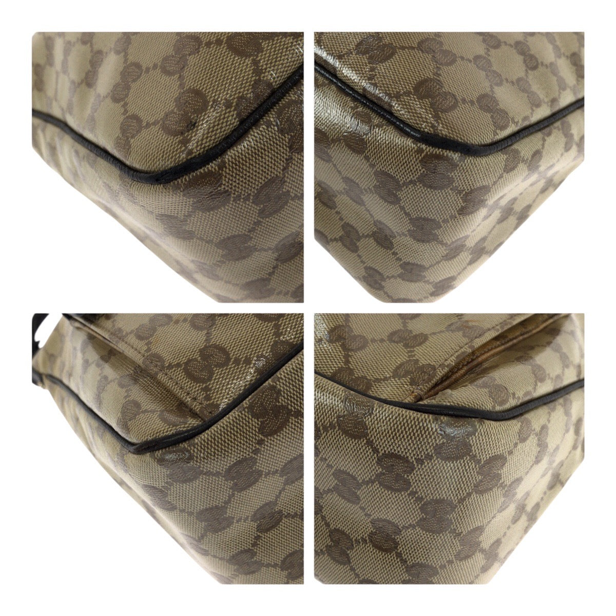 Gucci Crystal Pvc 2Way Bag Travel Bag