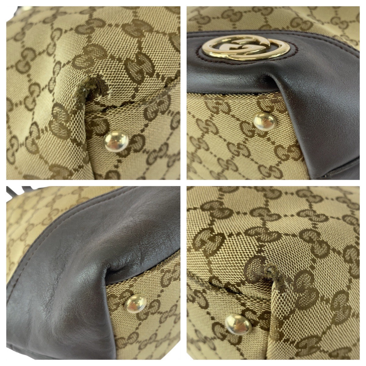 Gucci Abbey 2Way Bag Canvas Travel Bag Bag 3