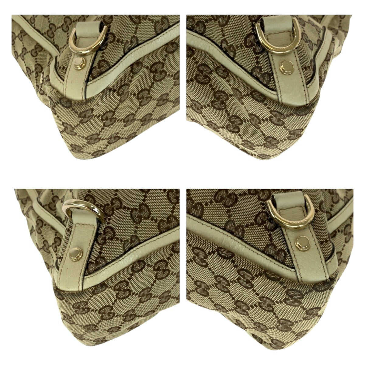 Gucci Abbey 2Way Bag Canvas Travel Bag