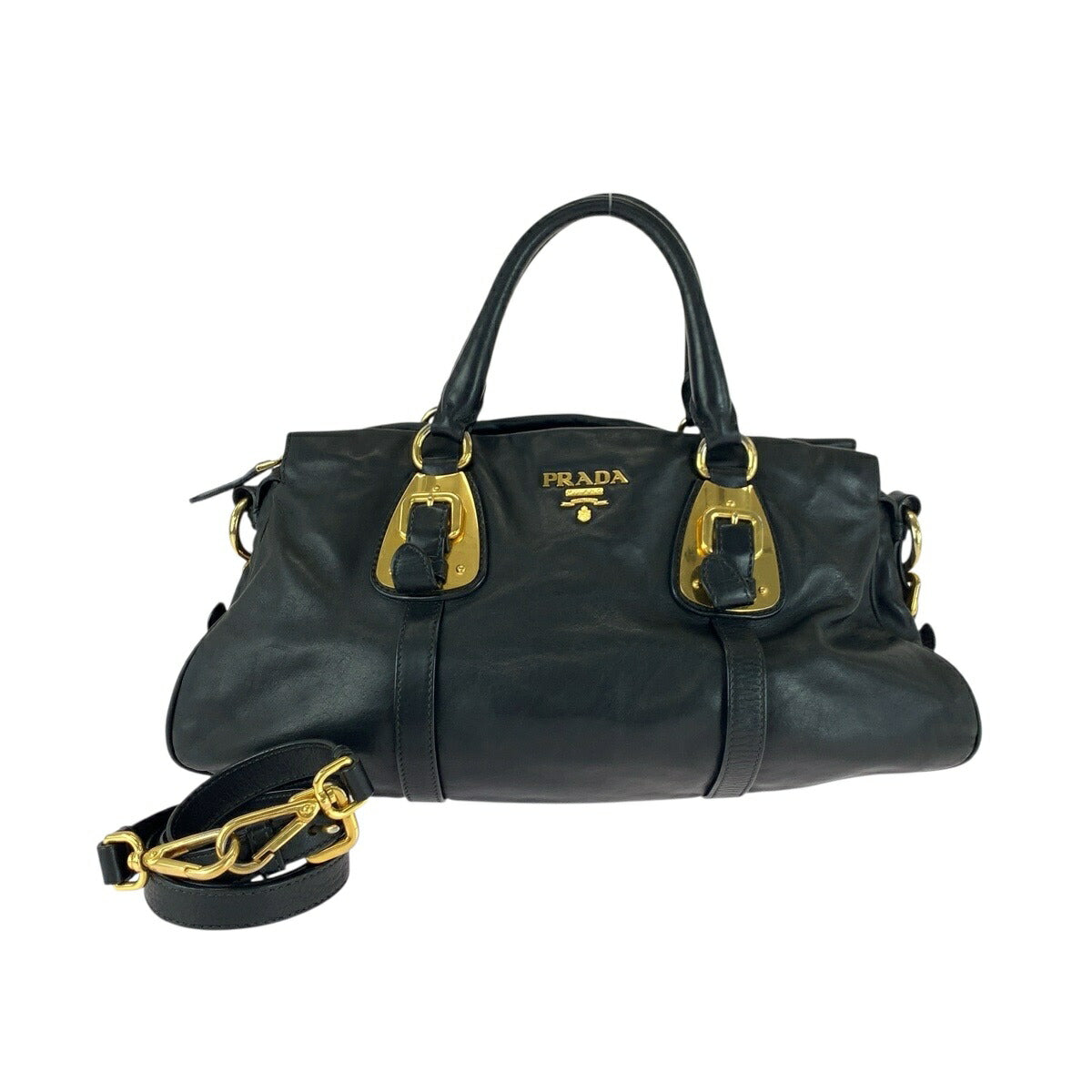 Prada 2Way Bag Leather Travel Bag 3