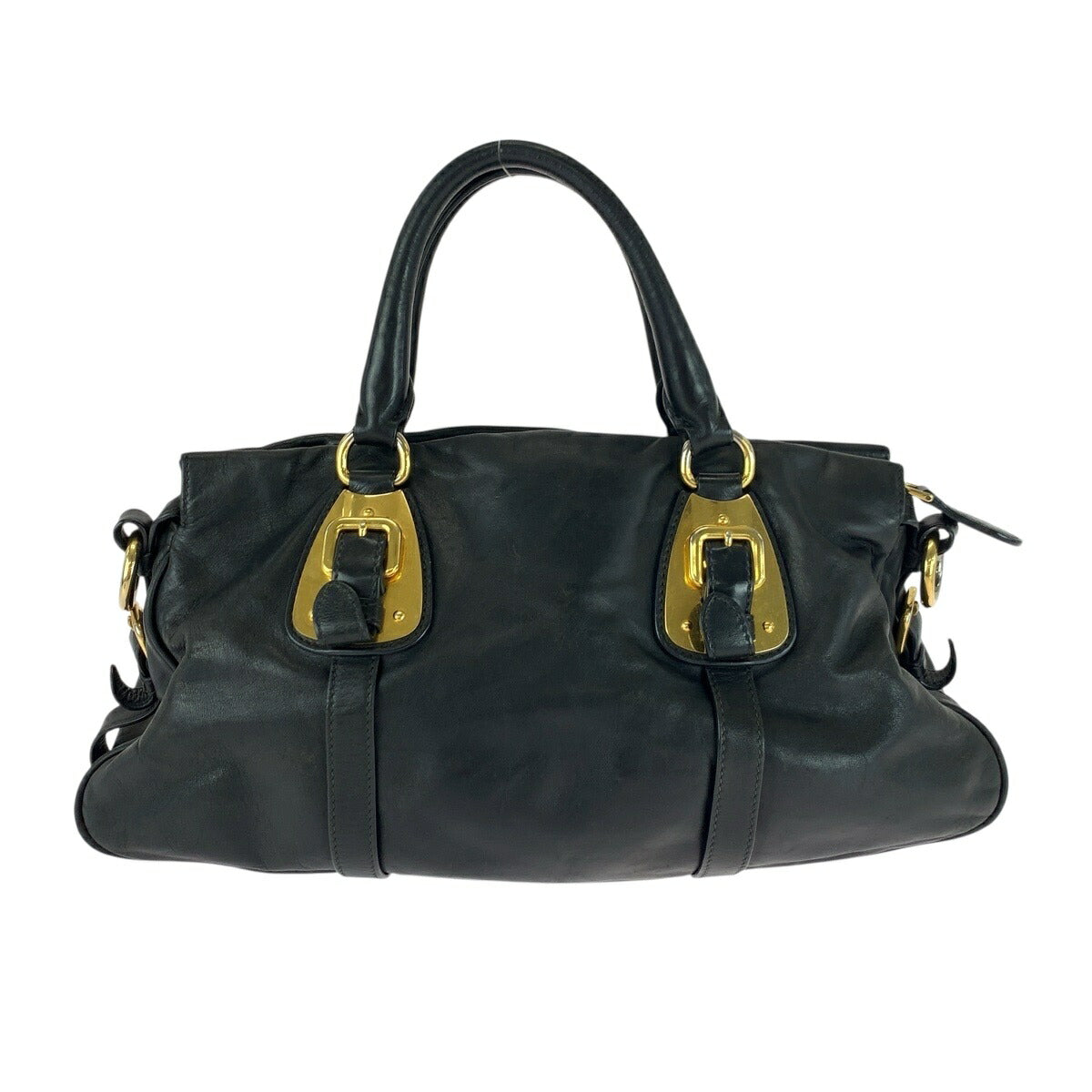 Prada 2Way Bag Leather Travel Bag 3