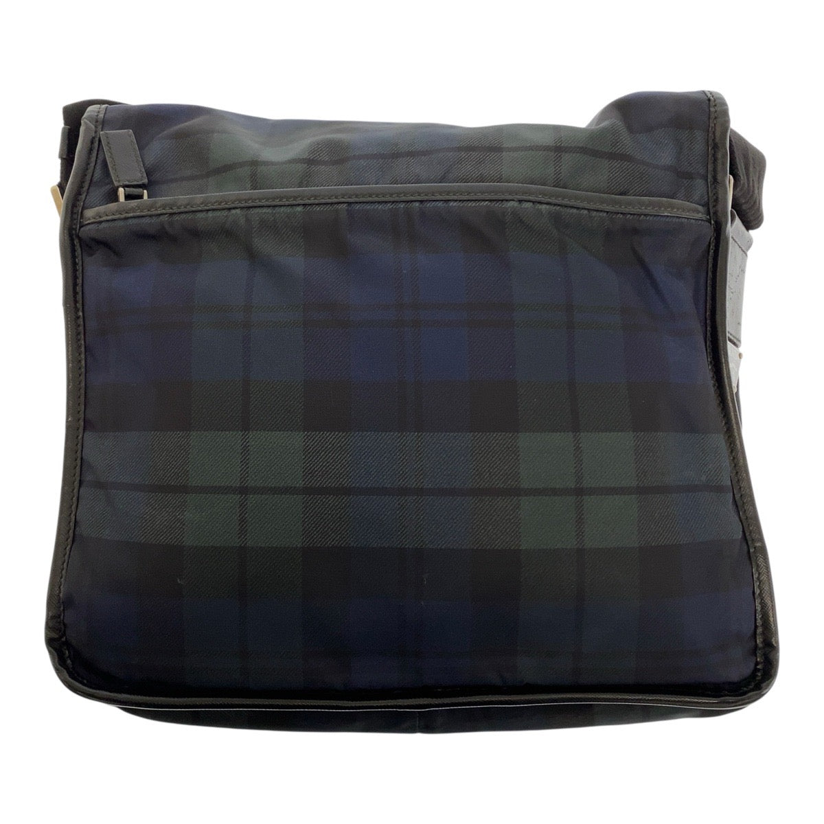 Shoulder Bag Green Silver Metal Test Triangle Nylon Black