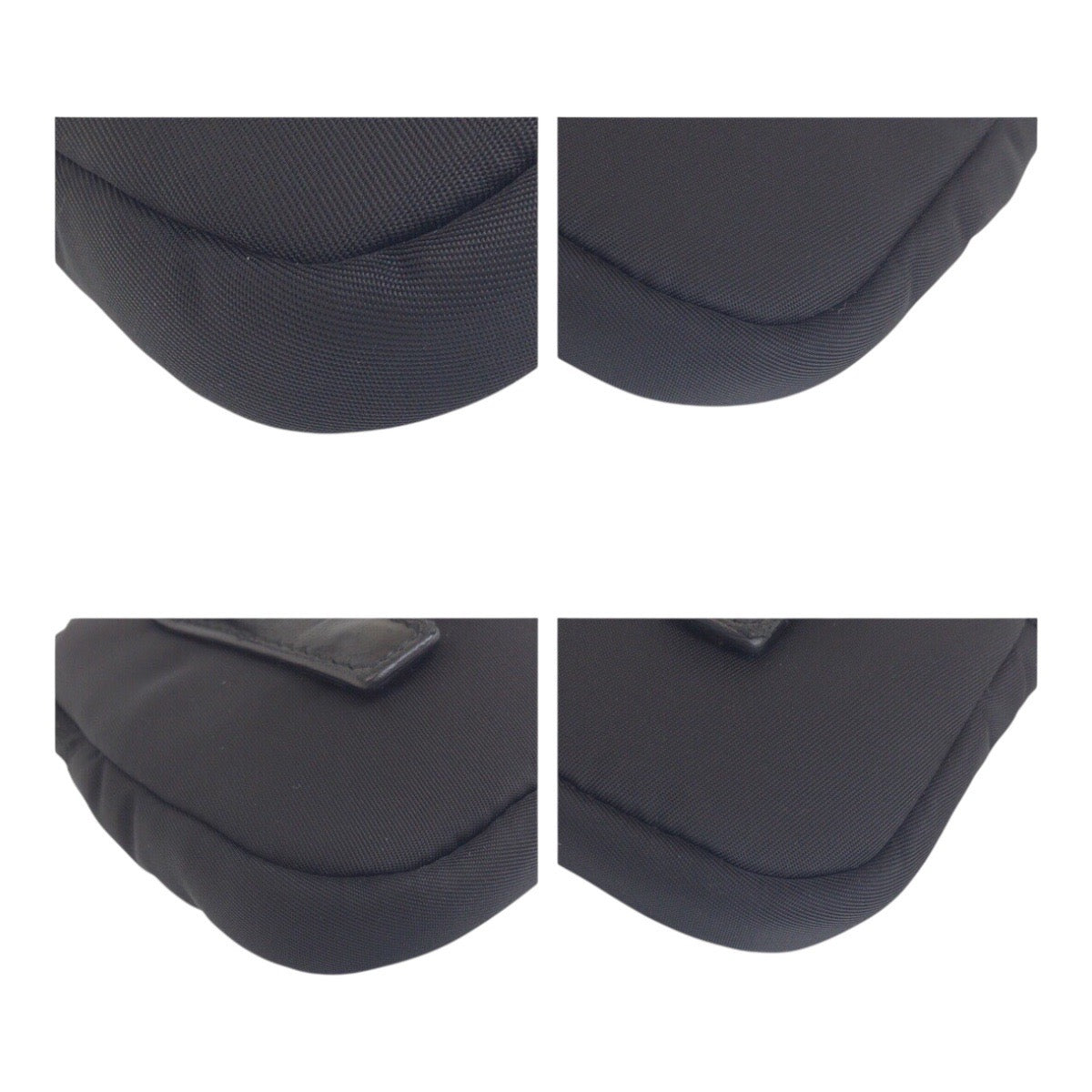 Pouch Test Triangle With Logo Handbag Nylon Black Travel Bag