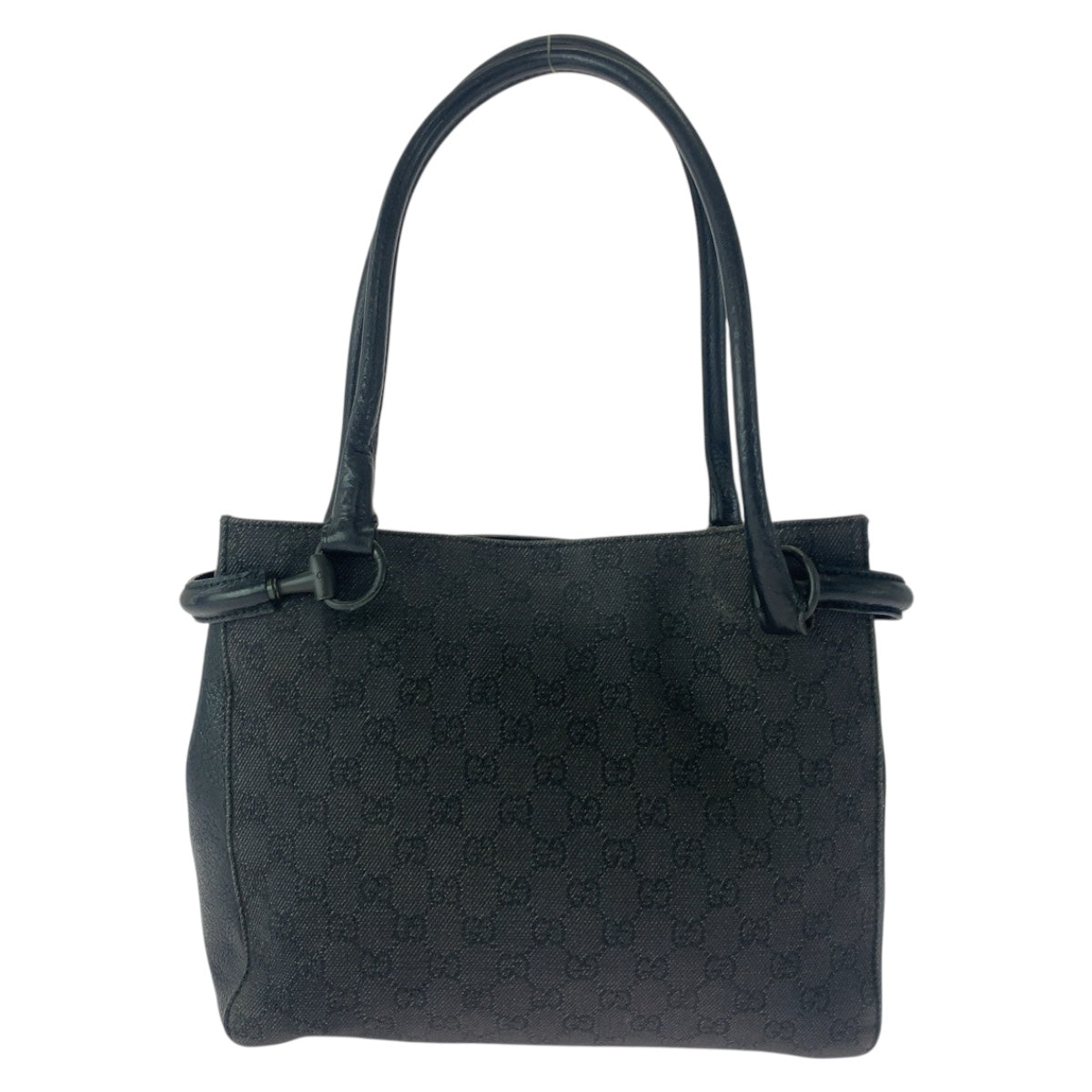 Gucci GG Metal Canvas Black Tote Bag