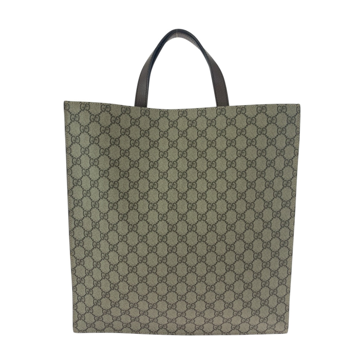 Gucci GG Supreme Embroidery Courier Applique Canvas Beige Multicolor Tote Bag